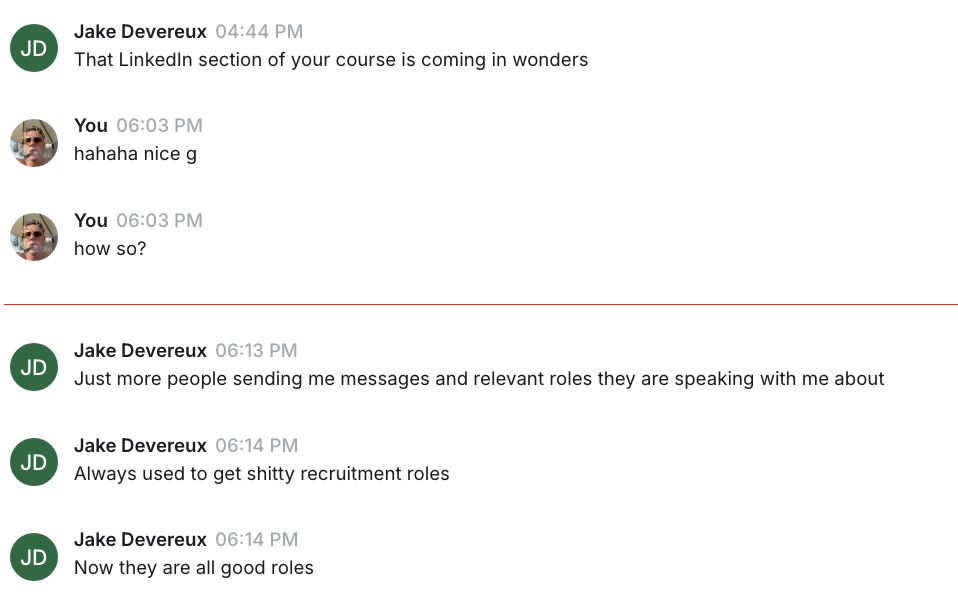 Jake - LinkedIn working