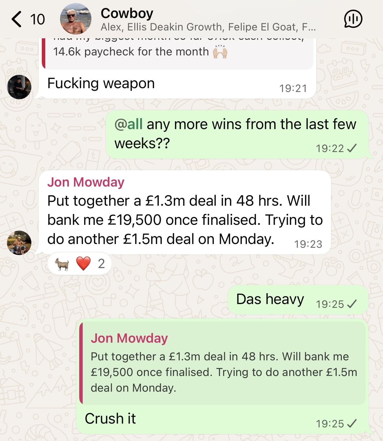 Jon - £1.3M deal closed